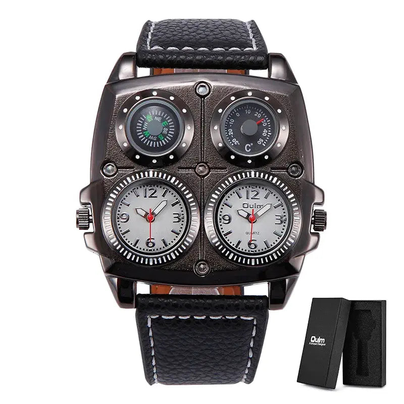 Montre homme Oulm 1140, style militaire, mouvement quartz.