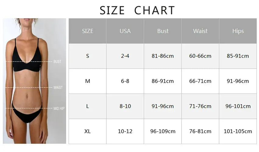 Bikini sexy due pezzi con dettagli in metallo, design raffinato