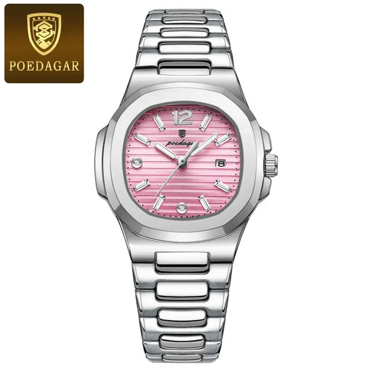 Orologio sportivo da donna POEDAGAR, elegante e impermeabile