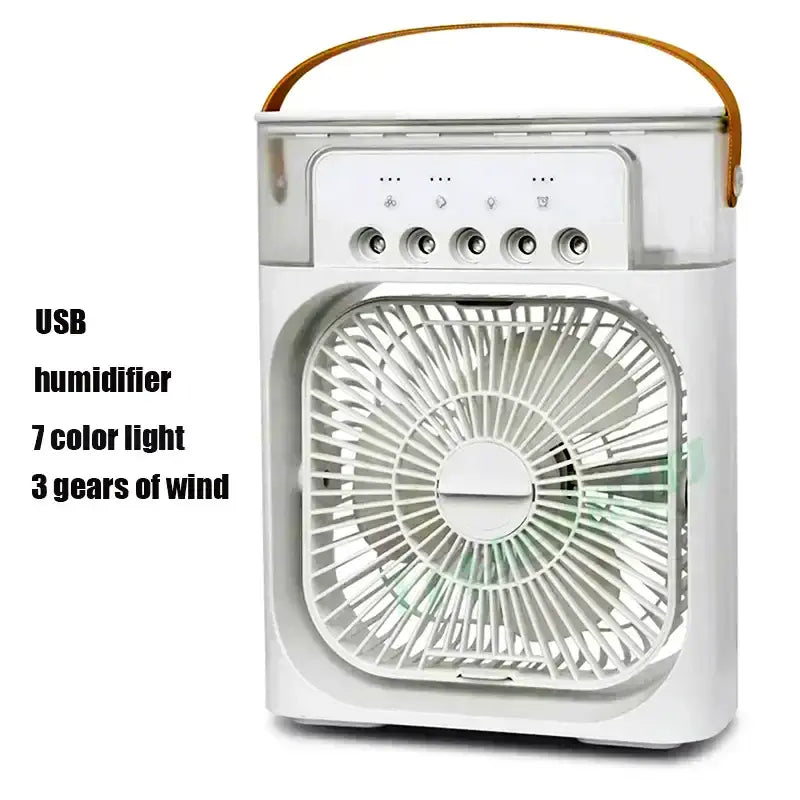 Ventilateur et humidificateur portable 3 vitesses pour bureau