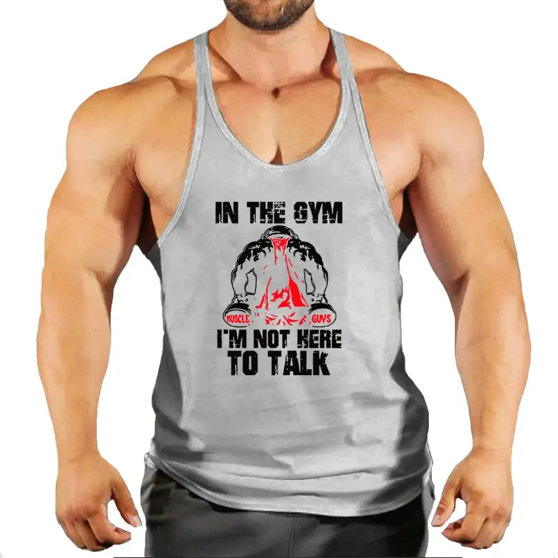 Cotton Summer Tanktop for Men - Perfect for Bodybuilding & Fitness