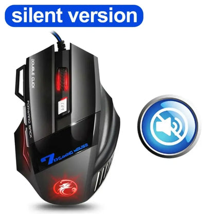 Souris Gaming X7 RGB 7D avec 4 DPI pour Joueurs