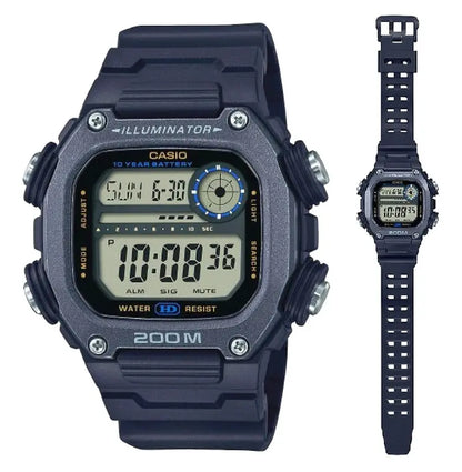 Casio Sport Illuminator Watch 200m, 10-Year Battery, XL Strap