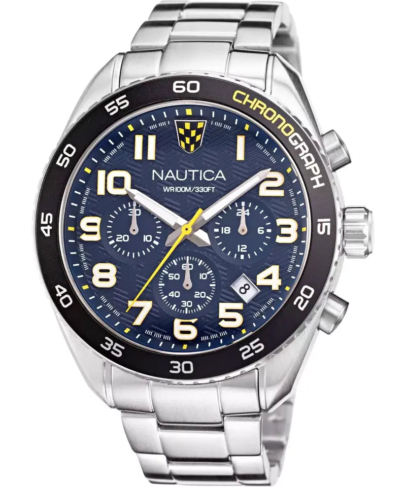 Orologio Uomo Nautica NAPKBS227 sportivo Ø 46 mm in acciaio