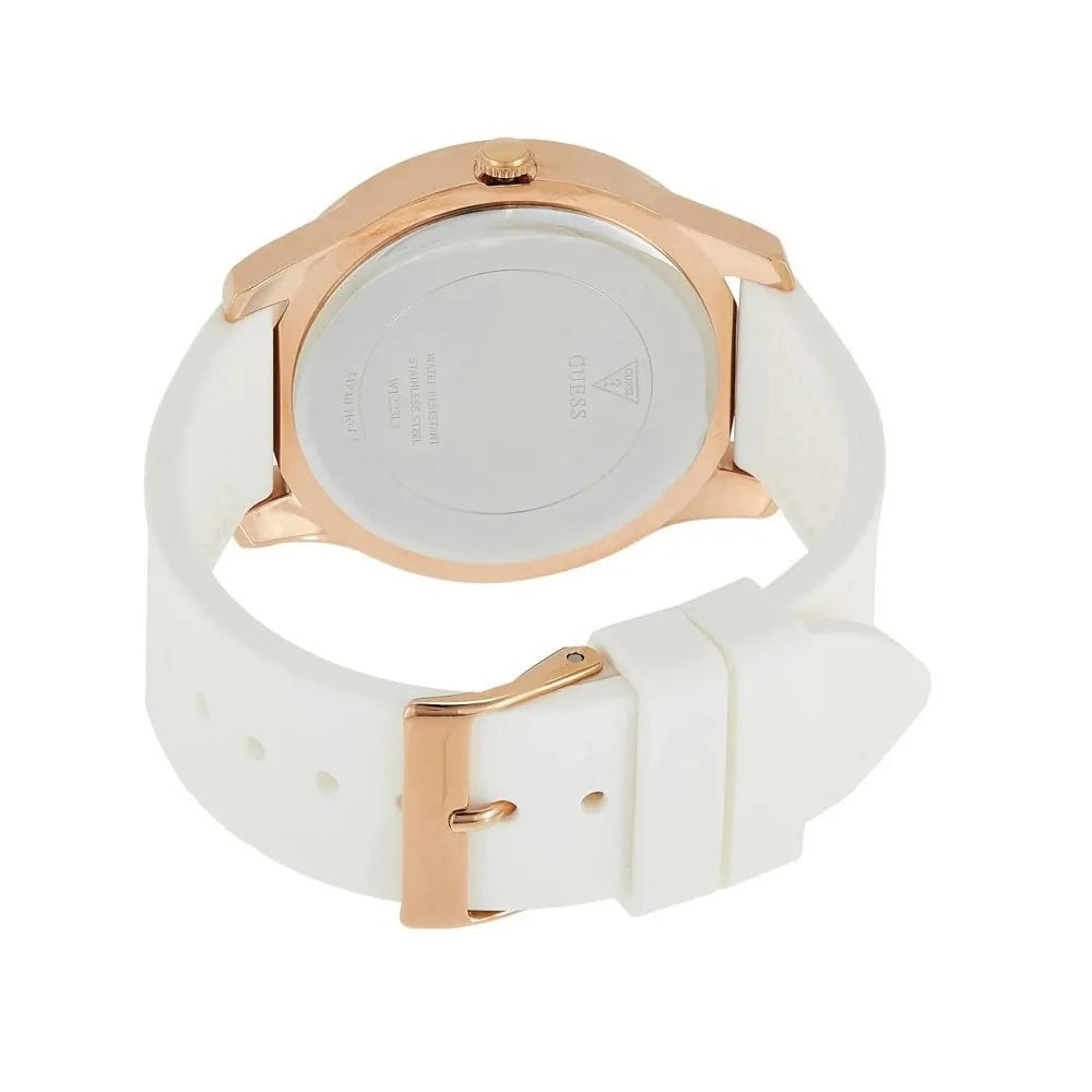 GUESS W1223L3 Montre Femme Bracelet en Silicone Élégant