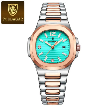 Orologio sportivo da donna POEDAGAR, elegante e impermeabile