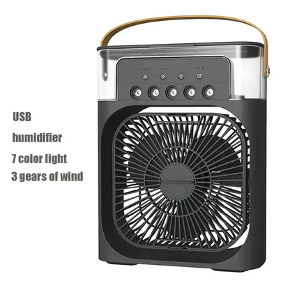 Ventilateur et humidificateur portable 3 vitesses pour bureau