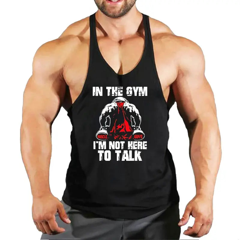 Cotton Summer Tanktop for Men - Perfect for Bodybuilding & Fitness