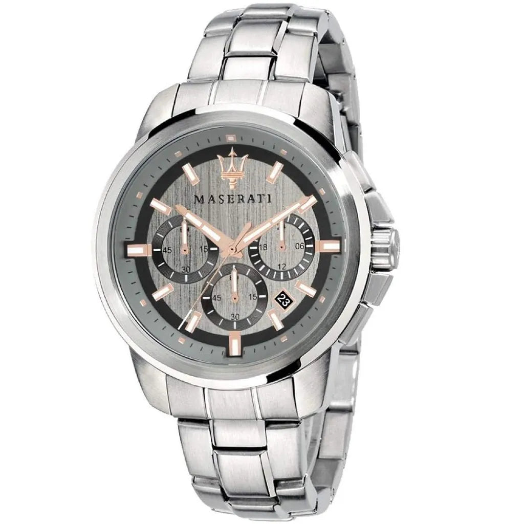 Maserati Successo Chronograph Silver Watch - Luxury & Elegance