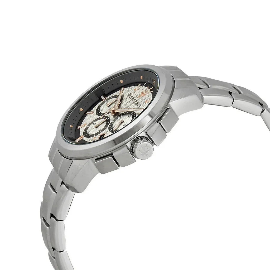 Maserati Successo Chronograph Silver Watch - Luxury & Elegance