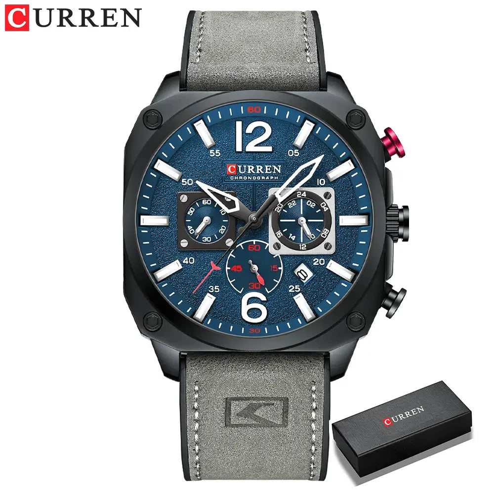 Montre Curren 8398 Homme - Chronographe, Étanche, Élégant