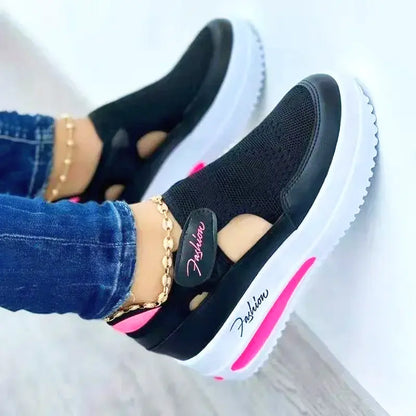 Zapatillas de Mujer de Verano con Plataforma y Malla Transpirable