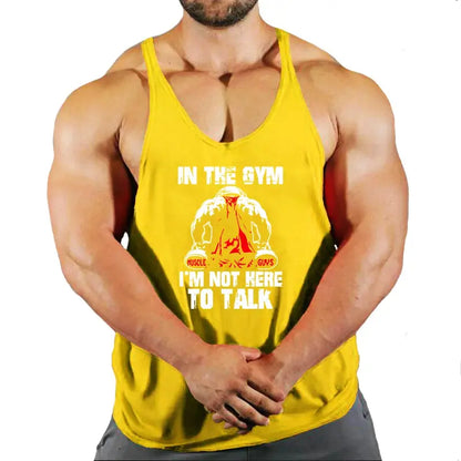 Cotton Summer Tanktop for Men - Perfect for Bodybuilding & Fitness