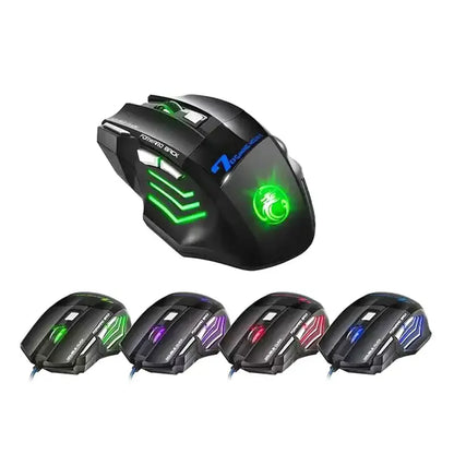 Souris Gaming X7 RGB 7D avec 4 DPI pour Joueurs