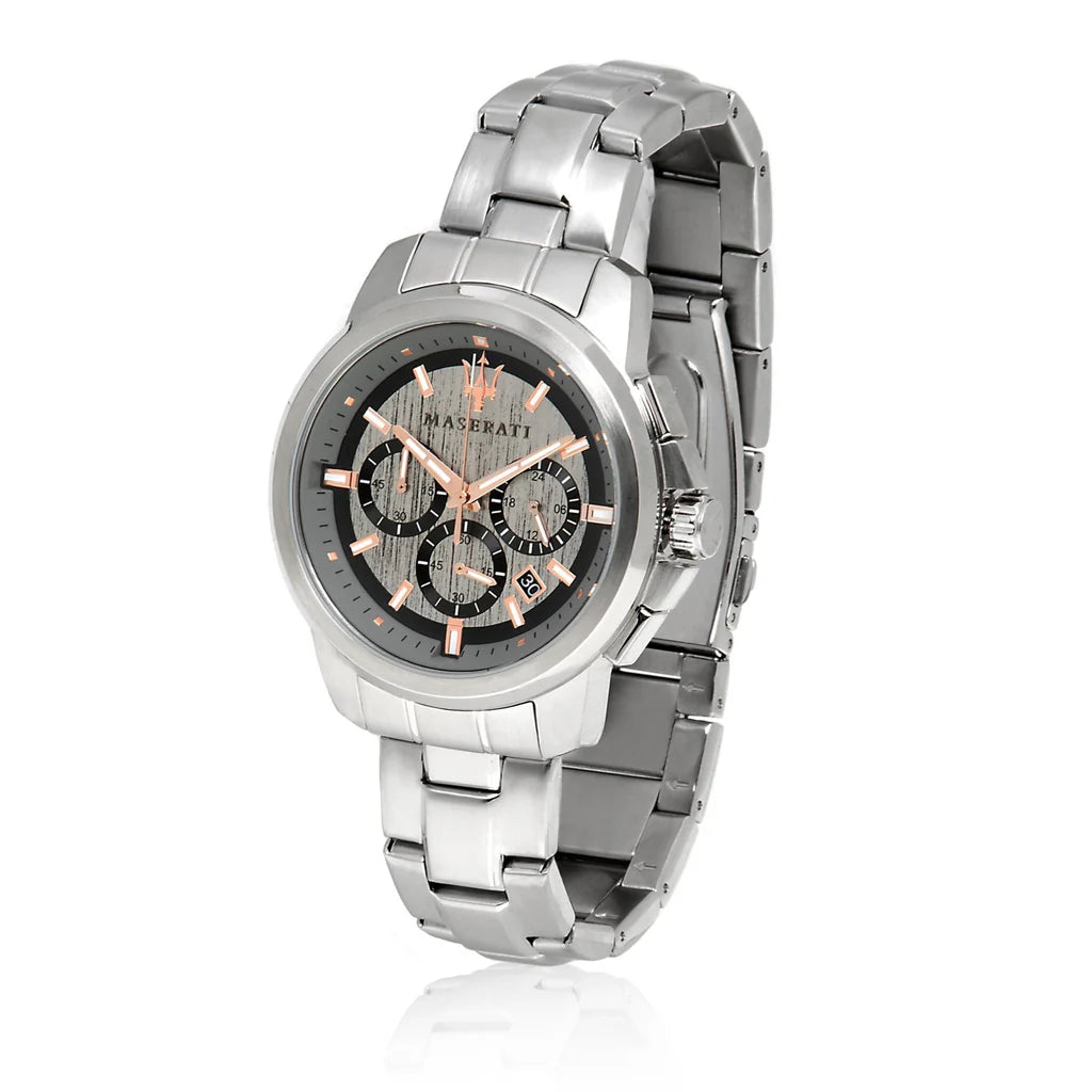 Maserati Successo Chronograph Silver Watch - Luxury & Elegance