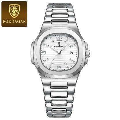 Orologio sportivo da donna POEDAGAR, elegante e impermeabile