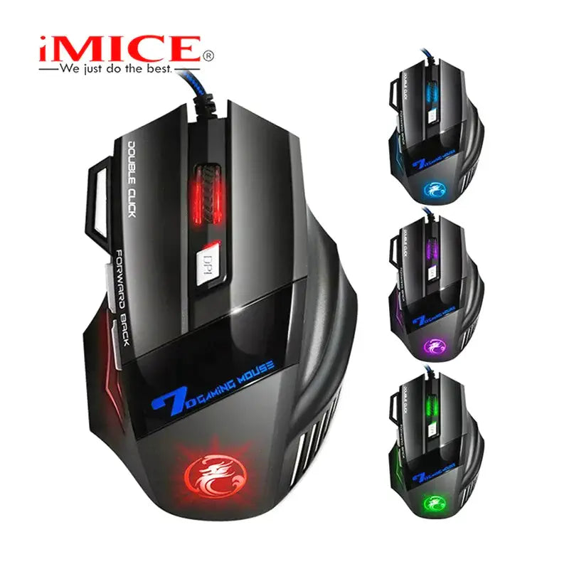 Souris Gaming X7 RGB 7D avec 4 DPI pour Joueurs