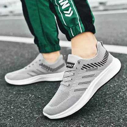 Herren Sneakers Slip-On atmungsaktiv für Joggen und Outdoor