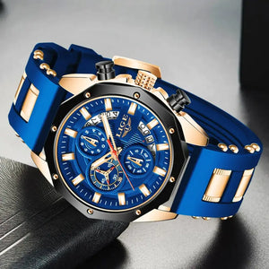 Orologio LIGE da uomo sportivo, resistente all'acqua, elegante