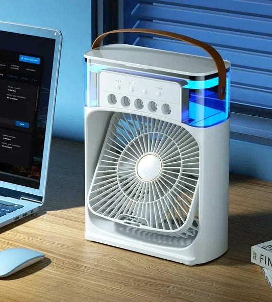 Portable Humidifier Fan Air Conditioner 3 Speed Settings