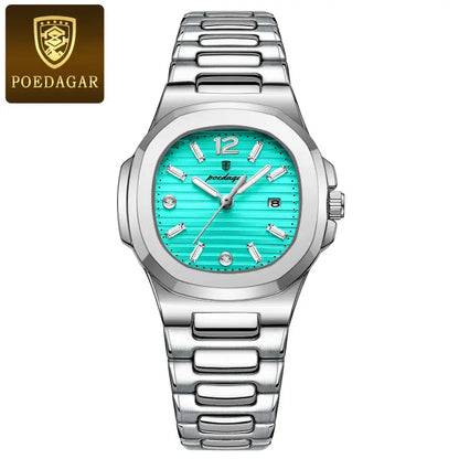 Orologio sportivo da donna POEDAGAR, elegante e impermeabile