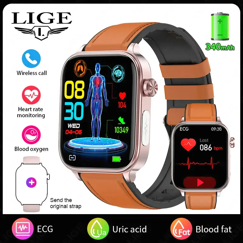 Reloj Inteligente Médico AI: ECG, PPG y Llamadas Bluetooth