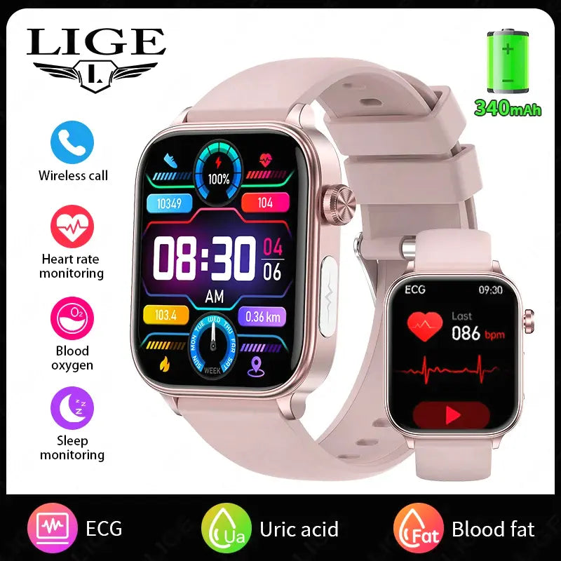 Reloj Inteligente Médico AI: ECG, PPG y Llamadas Bluetooth