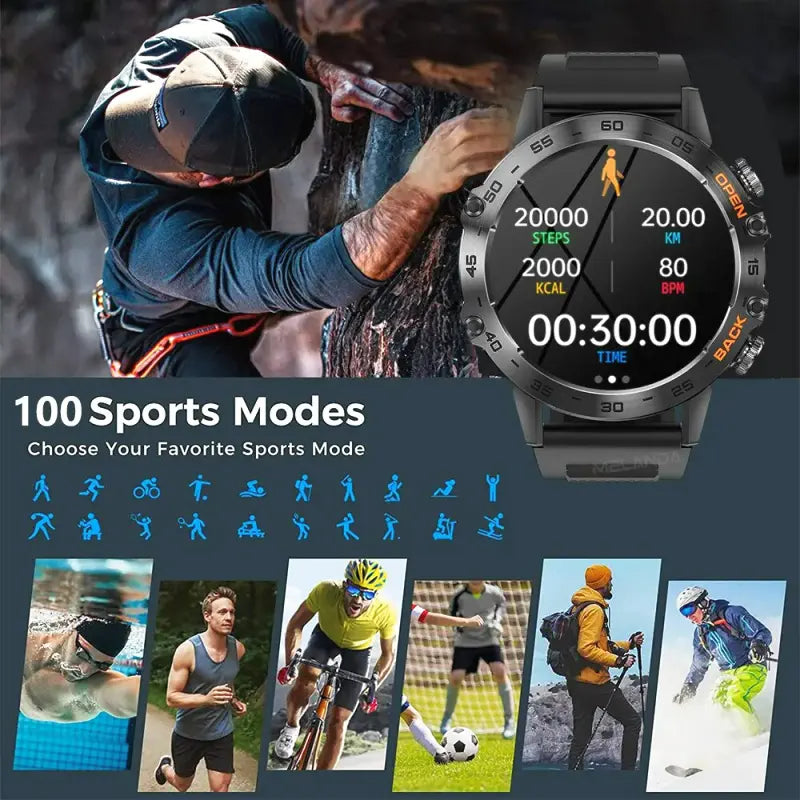 Smartwatch K52 : santé, sport et écran IPS grand format