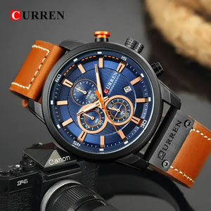 Curren 8291 Cronografo Sportivo Luxury, Orologio Uomo Elegante