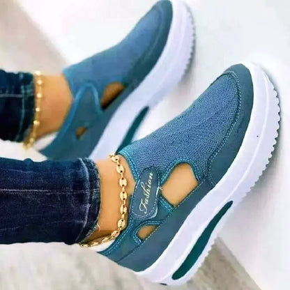 Zapatillas de Mujer de Verano con Plataforma y Malla Transpirable