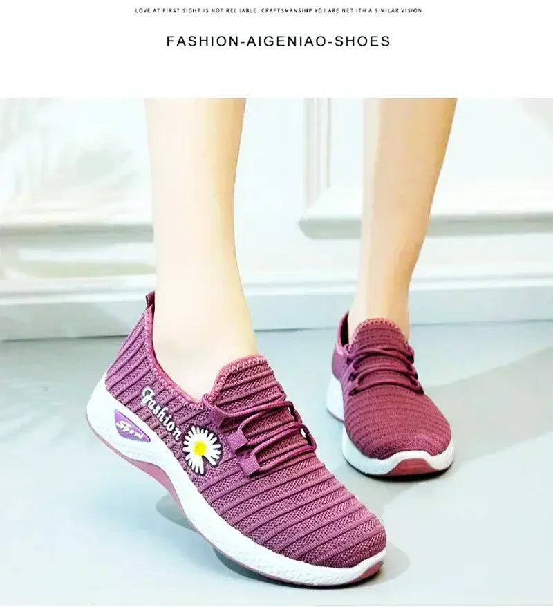 Scarpe donna sportive, True Fly Weaving, stile Daisy, scarpe casual per l’autunno e passeggiate.