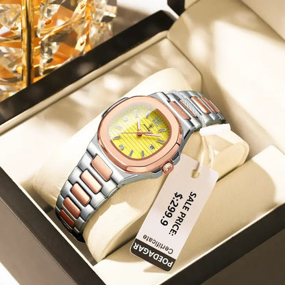 Orologio sportivo da donna POEDAGAR, elegante e impermeabile