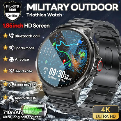 Men's Smartwatch V69: Bluetooth Fitness Tracker 710mAh