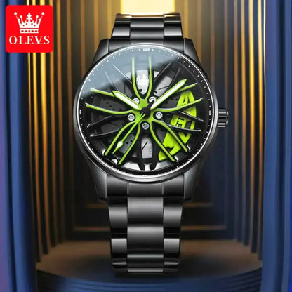 OLEVS orologio uomo sportivo, quarzo, impermeabile e elegante