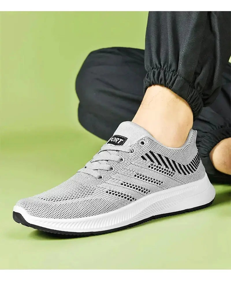 Herren Sneakers Slip-On atmungsaktiv für Joggen und Outdoor