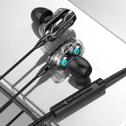 Casque avec double driver et son HiFi pour jeux et musique