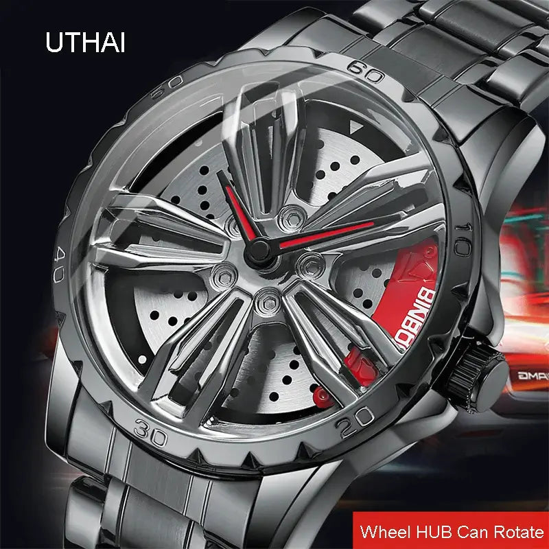 Mechanical UTHAI watch for men, durable and waterproof design