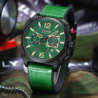 Reloj Curren 8398 Hombre - Cronógrafo, Impermeable, Elegante