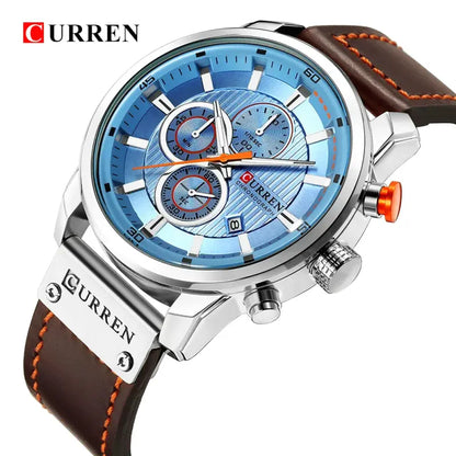 Curren 8291 Cronografo Sportivo Luxury, Orologio Uomo Elegante