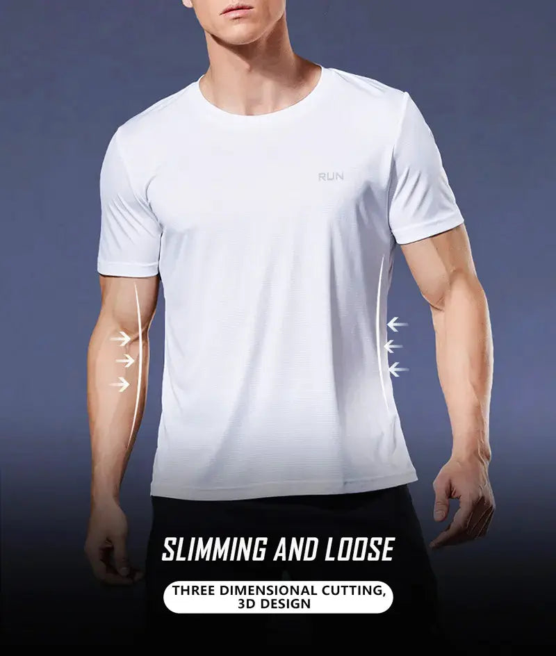 Quick Dry Gym T-shirt for Men Lightweight and Breathable