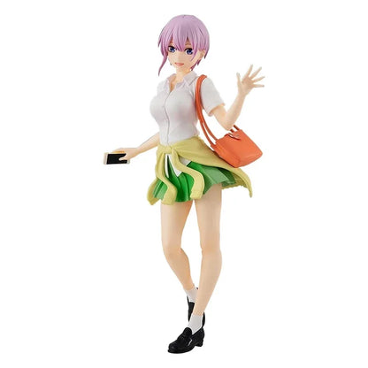 Anime figures of Nakano Ichika, Nino, Itsuki from The Quintessential Quintuplets, 18cm school uniform