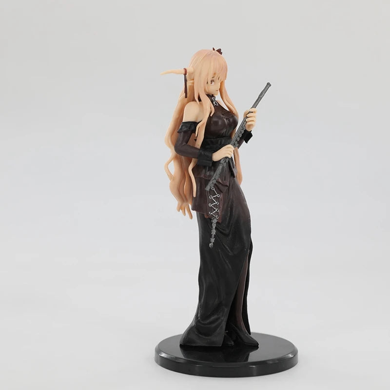 Arknights Shining anime figure 18cm, sexy black dress, PVC model, perfect for collectors | Vilemo