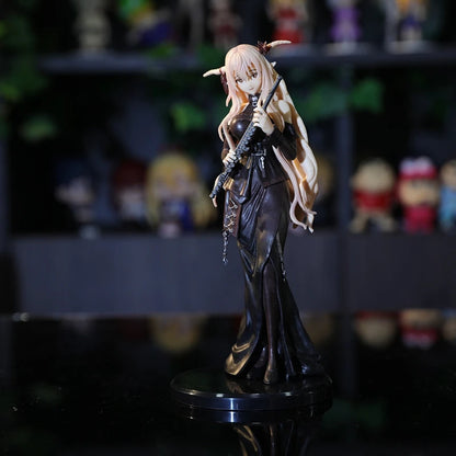 Arknights Shining 18cm anime figure in sexy black dress, PVC collectible model for fans | Vilemo