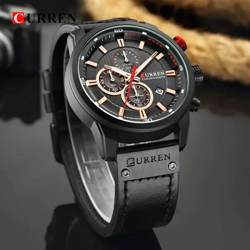 Curren 8291 Cronografo Sportivo Luxury, Orologio Uomo Elegante