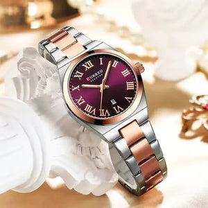 CURREN 9095 Orologio donna elegante, impermeabile e luminoso