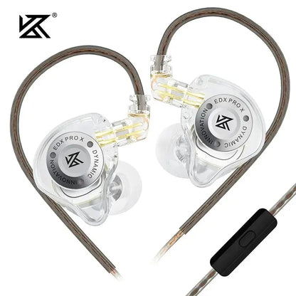 Cuffie KZ EDX PRO X, auricolari HiFi sportivi con bassi potenti, design metallico e 2PIN staccabili