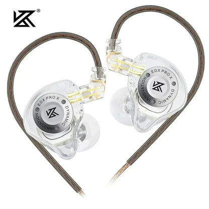 Cuffie KZ EDX PRO X, auricolari HiFi sportivi con bassi potenti, design metallico e 2PIN staccabili