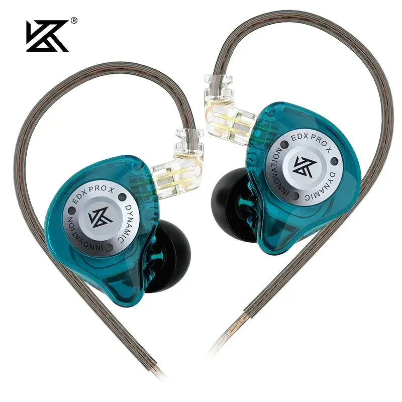 Cuffie KZ EDX PRO X, auricolari HiFi sportivi con bassi potenti, design metallico e 2PIN staccabili