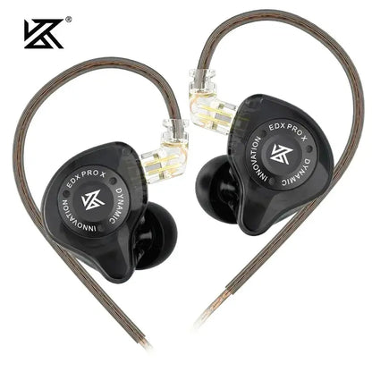 Cuffie KZ EDX PRO X, auricolari HiFi sportivi con bassi potenti, design metallico e 2PIN staccabili