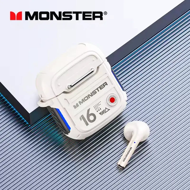 Cuffie Monster XKT16 con connessione Bluetooth, latenza bassa e qualità audio premium.